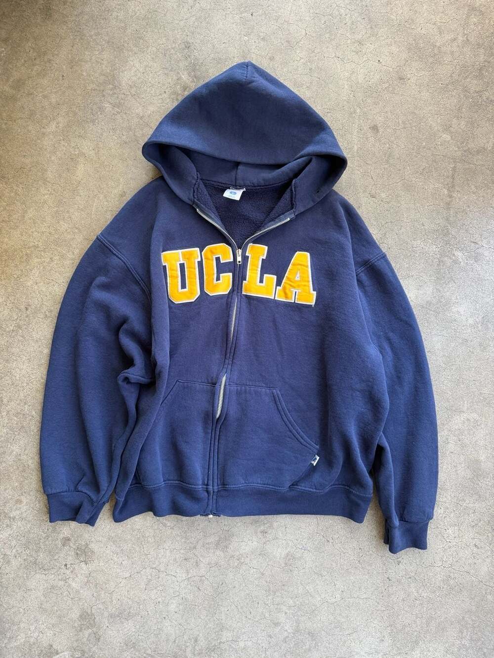 Vintage Y2K Russell Athletic UCLA Zip-Up Hoodie Size L